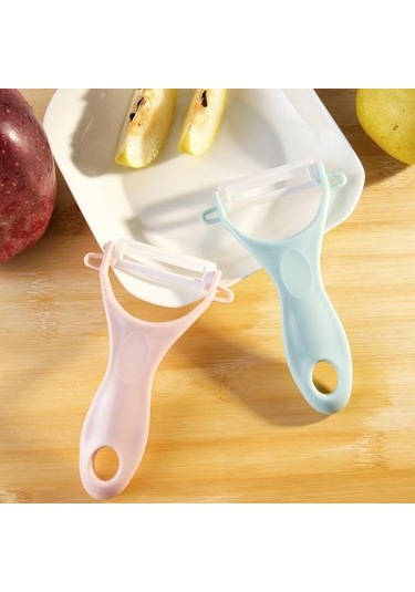 Pembe Asma Deliği İle Dayanıklı Sebze Soyucu Mutfak Aracı Moda Çok Fonksiyonlu Pembe