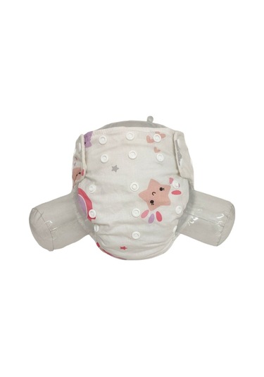 Baby Ybb Yıkanabilir Bebek Bezi Cepli Gökkuşağı Desen 3kg-12kg Standart
