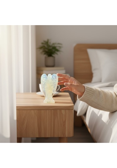 Doğaltaş Melek Epoksi Reçine Opal Melek