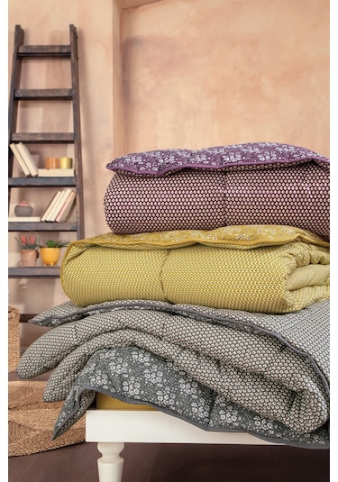 Yataş Bedding Mix&Match Thalia Tek Kişilik Yorgan - Antrasit
