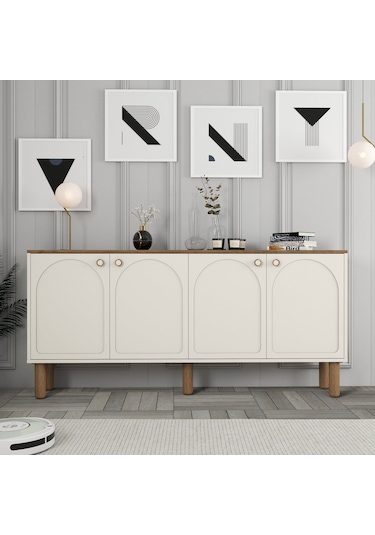 Bohem Konsol - Beyaz Krem