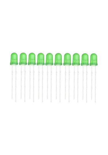 5mm Yeşil Led Paketi - 10 Adet