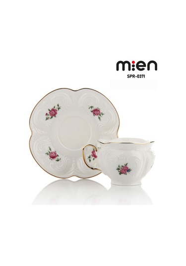 Mien 6lı Porselen Fincan Takımı Beyaz