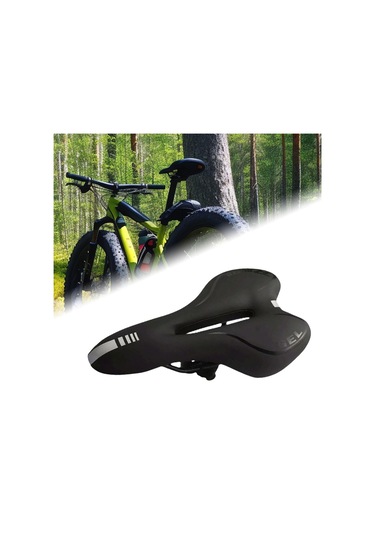 Suntek Dağ Bisikleti Koltuğu Yumuşak Bisiklet Siyah