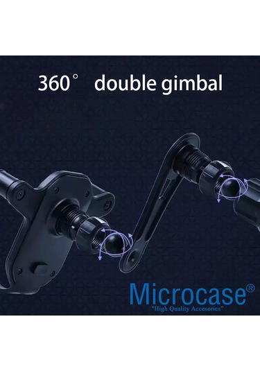 360° Araç İçi Izgaralıktan Kelepçeli Telefon Tutucu - AL3738