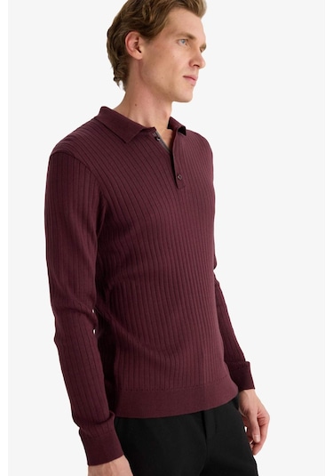 Defacto Standart Fit Polo Yaka Triko Kazak E5335ax25wnbr34 Bordo-br34 Defacto Standart Fit Polo Yaka Triko Kazak E5335ax25wnbr34 Bordo-br34