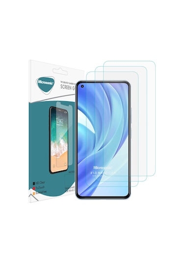 Microsonic Xiaomi Mi 11 Lite Screen Protector Nano Glass Cam Ekran Koruyucu 3'lü Paket