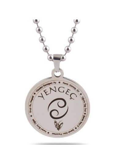 12 Burç Bayan Erkek Çelik Kolye Top Zincir Ckl0Burclar-Gms Çelik