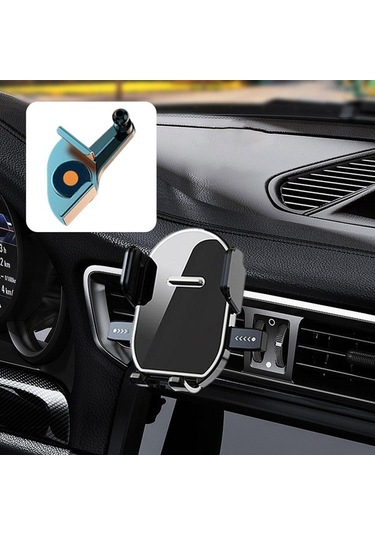 Trendooze Araba Telefon Tutucu Otomatik Kilitli Sabit Panel 7.2x10cm Renk: Gri Panel 7.2x10cm