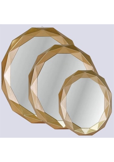 Sortie 3'lü Ayna Altın