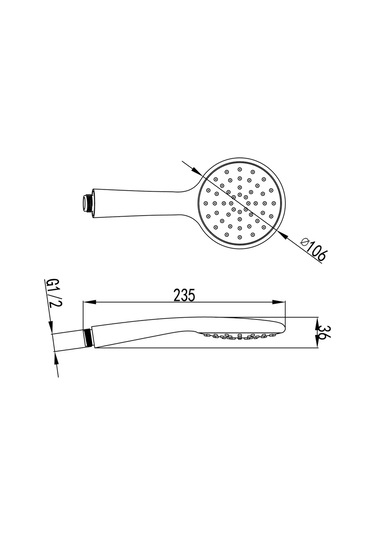 Lemark Duş Başlığı Lm8094c, 1 Mod 207448616 Krom