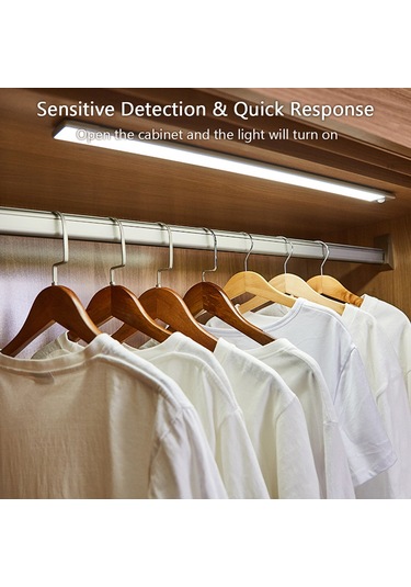 Vkemall 23.5cm Led Klozet Işığı, İnsan Hareket Sensörlü, Usb Şarjlı, Yüksek Parlaklık, Dolap/koridor/umut İçin Uygun, Beyaz Işık