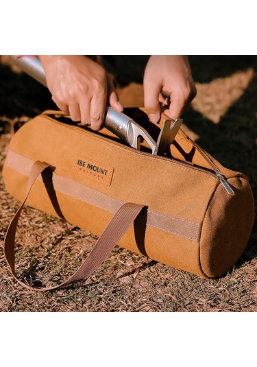 Suntek Çadır Kazıkları Saklama Çantası Kamp Peg Kahverengi Kahverengi
