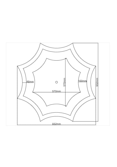 Motifpiyer Lamba Tavan Gobegi 51-sekizgen-egri-dis-citali