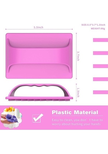 Ulzyvf Plastik Sosis Dilimleyici Kesici - Pembe Barbekü/kamp Pratik Pembe