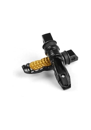 2 Adet Motosiklet Ayak Dayama Yeri Arka Yolcu Ayak Mandalları - Altın Rengi