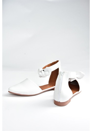 Fox Shoes Beyaz Kadın Babet H726761509 Beyaz
