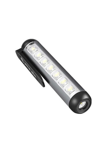 Novahub Mini Xpe + Cob El Feneri, Profesyonel Torch, Mıknatıslı, Usb Şarjlı, Ipx4 Su Geçirmez, Acil Durum Feneri, Gri Gri