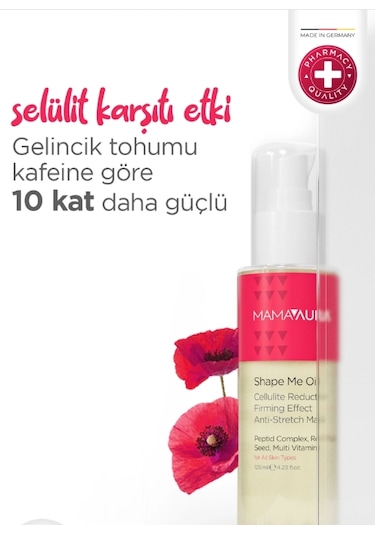 Mamaaura Çatlak Selülit Bakım Yağı 125 Ml