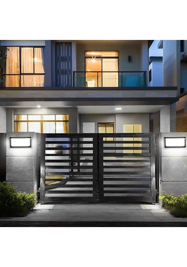 Elektrikle Çalışır, 30 Watt 3200 Kelvin İç Ve Dış Mekan Aplik, Bahçe, Kapı Girişi, Balkon Armatürü Siyah