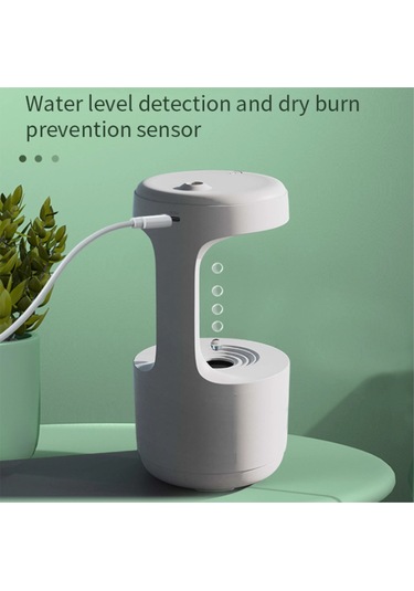 Blackbird Lz599 Yerçekimsiz Hava Nemlendirici 600 Ml Kapasite Dijital Saatli Zarif Tasarım