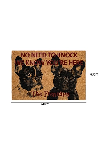 Suntek Köpek Kapı Mat Rahat Dekor  Ön Fransız-bulldog Fransız Bulldog