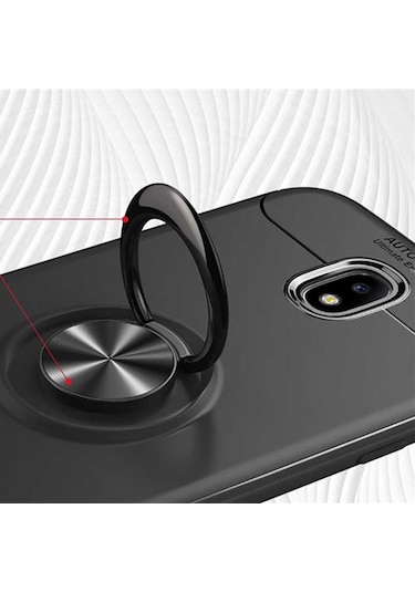 Xiaomi Redmi 8A Kılıf Yüzüklü Magnetli Ravel Case