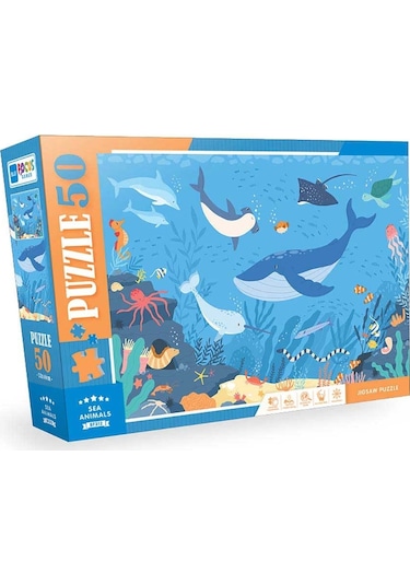 Blue Focus Sea Animals Deniz Hayvanları 50 Parça Puzzle Bf312