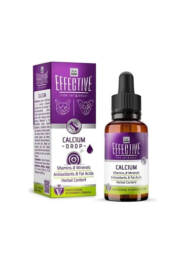 Effective Kedi Ve Köpek Takviye Ürünleri Kalsiyum 50 Ml