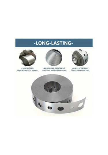 Willowhaven 1 Adet Galvanizli Çelik Askı Şeridi 196.85 İnç Boru Destek Ve Sac İşleri İçin