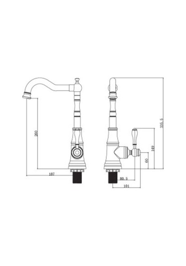 Orka Plus Topkapı Serisi Tp1468R Mutfak Eviye Bataryası