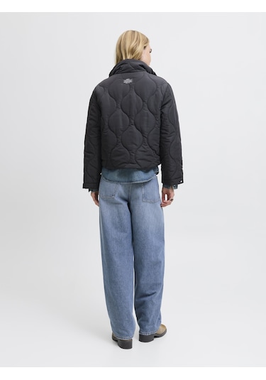 Kadin Dik Yaka Kapitone Ceket - Serena - 12278850 Black