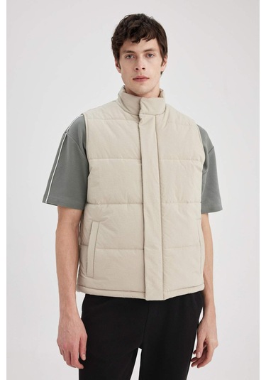 Defacto Slim Fit Polo Yaka Astarlı Yelek B6862AX24SPBG712