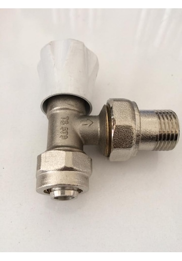 1/2 Radyatör Köşe Vanası 16 x 2 Pex Tse Li Pirinç Paslanmaz