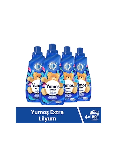 Yumoş Extra Konsantre Çamaşır Yumuşatıcısı Lilyum 4 x 1440 ML