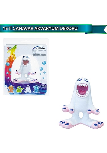 Dophin Yeti Figürlü Akvaryum Dekoru