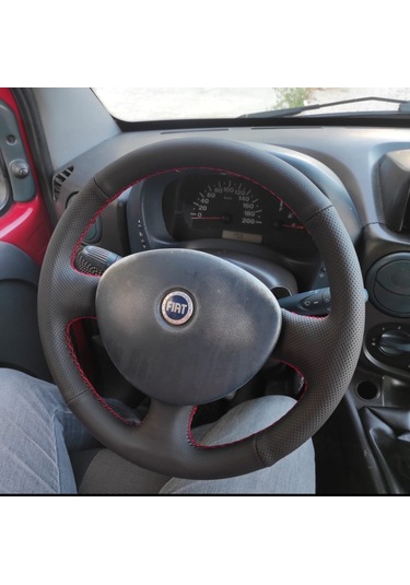 Fiat Doblo 2005-2010 Araca Özel Direksiyon Kılıfı Noktalı Düz