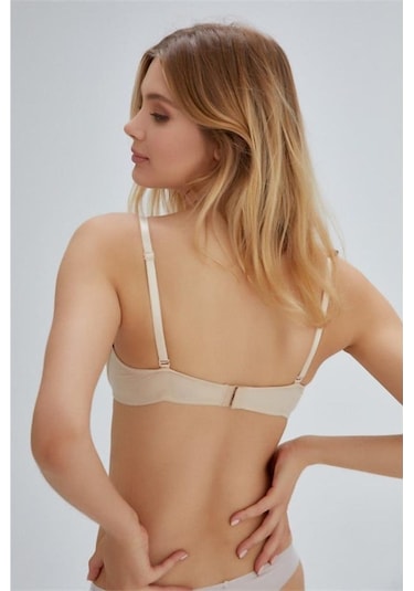 Eros Ersk130 Lilyum Kulaklı Double Push-up Tek Sütyen - Ten Ten
