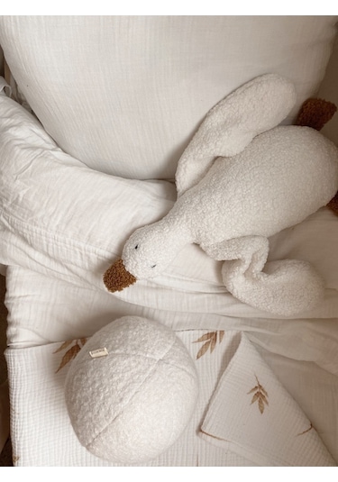 Teddy Top Yastık Naturel Beyaz Beyaz
