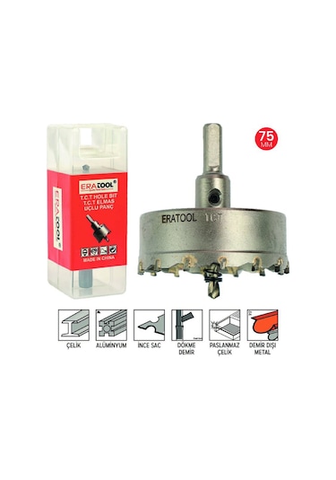Tct 75mm Elmas Panç Era55863 Eratool