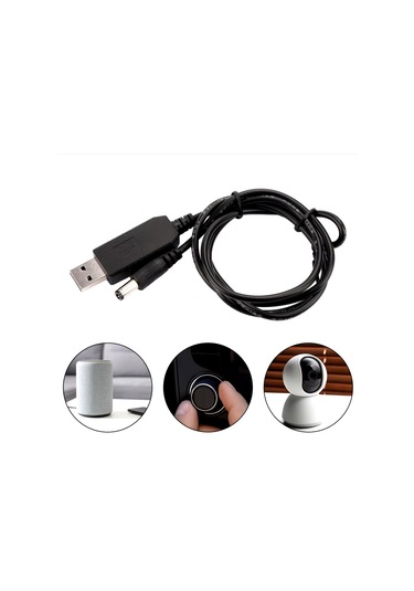 Usb To Dc Adaptör Çevirici, 100 Cm, Çevirici Kablo, 3.0 1.5 Dc Uç