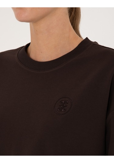 Pierre Cardin Kadın Kahverengi Sweatshirt 50314963-vr029 Kahverengi