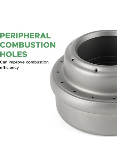 Maoyaya Ti77 Ultra Hafif Kamp Ocağı - Taşınabilir Alkollü Ocak İle Kamp Keyfi Gri Gri