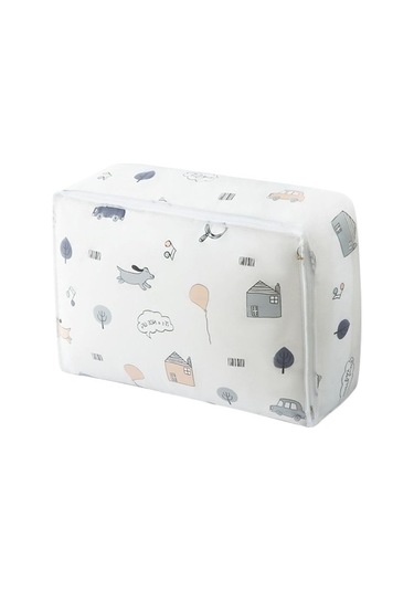 Unimarket Giysi Saklama Büyük Katlanabilir Giysi Organizatör Kutuları Katlanabilir Battaniye Saklama Yorgan Battaniye Oturma Odası Yatak Takımları Kulplu Ve Çift Fermuarlı 6xahns