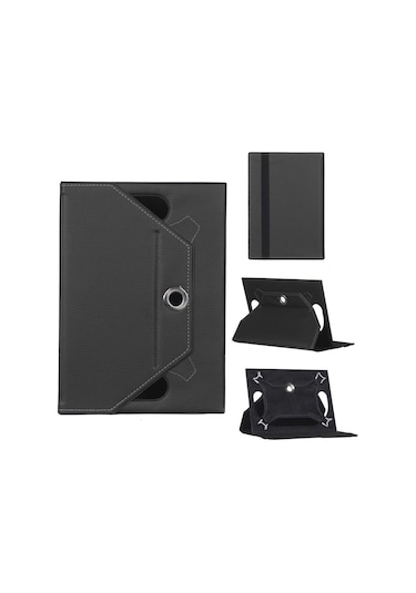 Lenovo Tab M11 Tb330xu Zadb0231tr Tablet Kılıfı Siyah Kapaklı Ve Askılı Standlı Kapak
