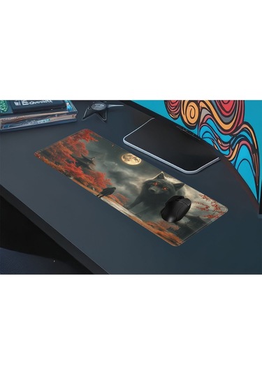 Gaming Oyuncu Xl Mouse Pad Kaydırmaz Dikişli 80 30 Cm Mousepad 21
