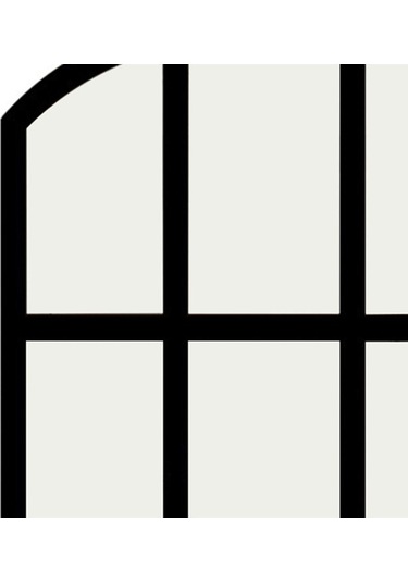 Pazly Taklit Suntek Siyah Kemerli Izgara Duvar Bölmesi Aynası Ayna Us Siyah