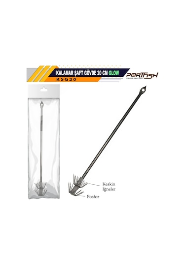 Portfish Kalamar Şaftı 20 Cm Kurşunlu