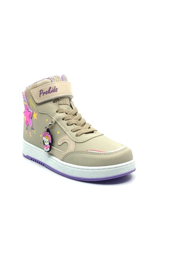 Taşpınar Pro - Star Kız Çocuk Kışlık Kısa Bot Spor Ayakkabı 26-35 VIZON Vizon