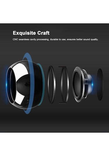 Geeksen Bluetooth Hoparlör Mini Hoparlör Kablosuz Bluetooth Hoparlör Tws Bağlantısı